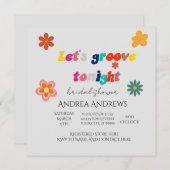 Retro Bridal Shower-uitnodiging Kaart (Voorkant / Achterkant)