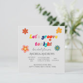 Retro Bridal Shower-uitnodiging Kaart (Staand voorkant)