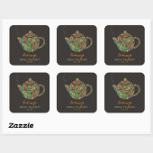 Retro Bridal Tea Party Stickers (Vel)
