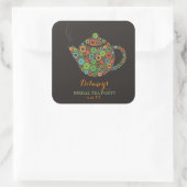 Retro Bridal Tea Party Stickers (Tas)