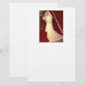 Retro Bride Briefpapier (Voorkant / Achterkant)