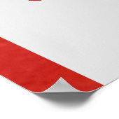 Retro Bride Groom 50s Oude Rustic Wedding Poster (Hoek)