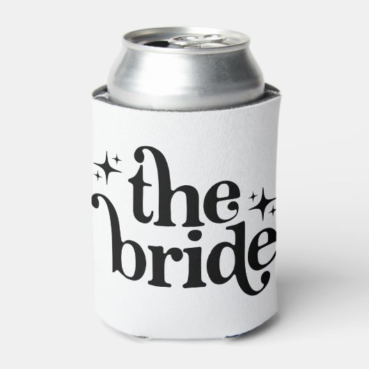 Retro Bride Koelbox Cadeaus voor Bride To Be Blikjeskoeler (Blikje Voorkant)