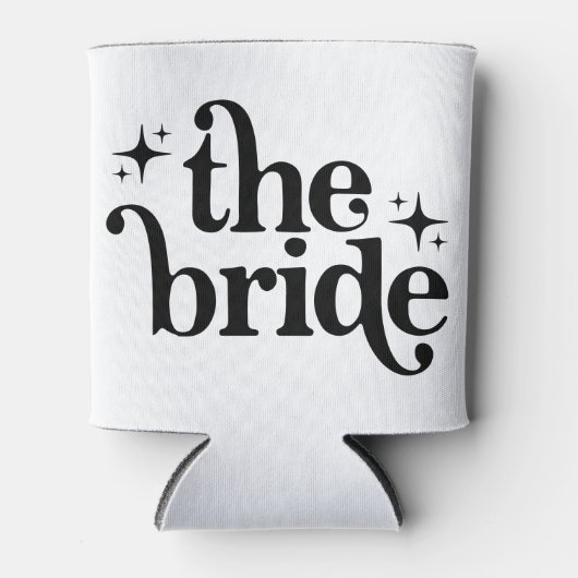 Retro Bride Koelbox Cadeaus voor Bride To Be Blikjeskoeler (Voorkant)