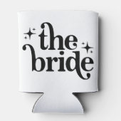 Retro Bride Koelbox Cadeaus voor Bride To Be Blikjeskoeler (Achterkant)