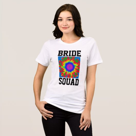 RETRO BRIDE SQUAD T-SHIRTS (Voorkant volledig)