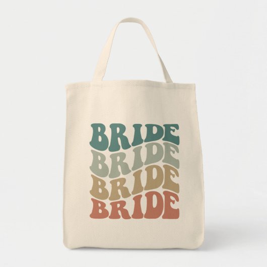 Retro Bride Tote Bag (Voorkant)