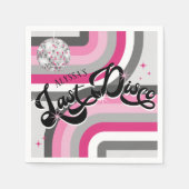 Retro Bride's Laatste Disco Ball Bachelorette Part Servet (Voorkant)