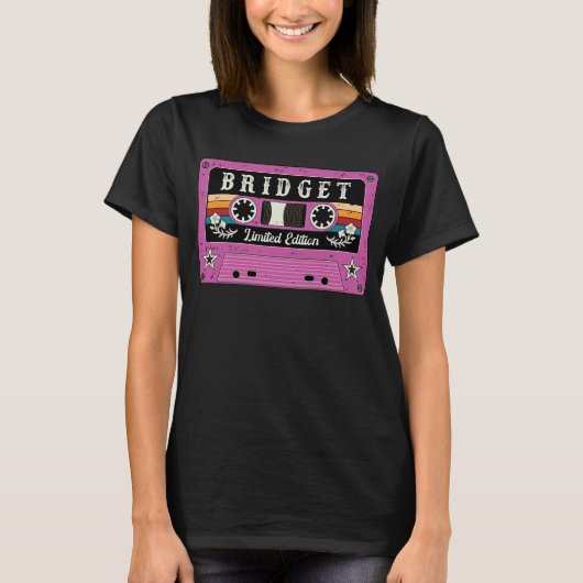 Retro Bridget naam T-shirt (Voorkant)