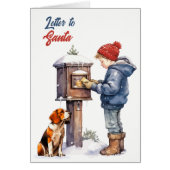 Retro brief naar Kerstmis (Voorkant)