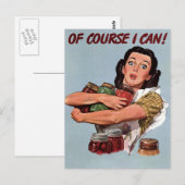  retro briefkaart (Voorkant / Achterkant)