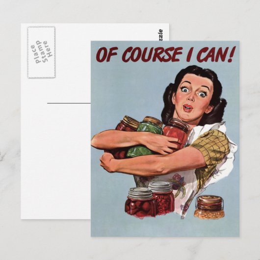  retro briefkaart (Voorkant / Achterkant)