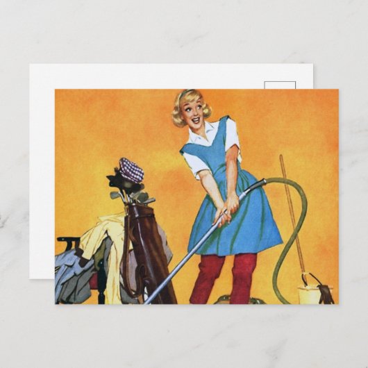 retro- Briefkaart (Voorkant / Achterkant)