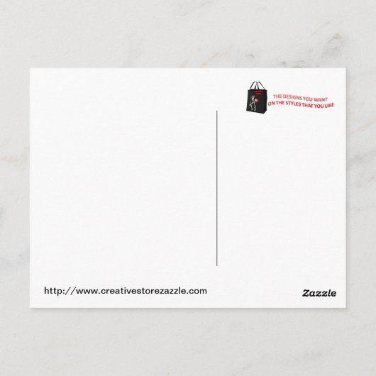 Retro - briefkaart (Achterkant)