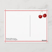 Retro Briefkaart ~ Cherry Summertime (Achterkant)