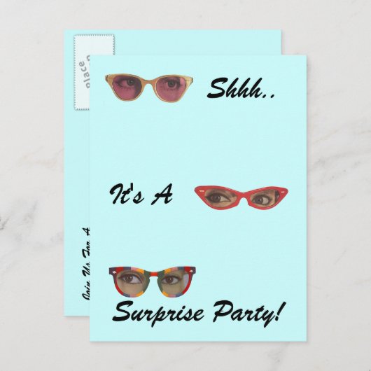 Retro Briefkaart Enterprise Party Discreet Fun (Voorkant / Achterkant)