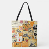  Retro Briefkaart Mix Tote Bag (Voorkant)