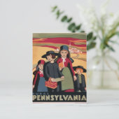retro-briefkaart Pennsylvania Verenigde Staten Briefkaart (Staand voorkant)