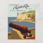 retro-briefkaart Puerto Rico Briefkaart (Voorkant)