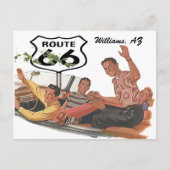 Retro Briefkaart Route 66 Stopover Promo Road (Voorkant)