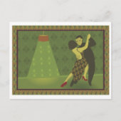 Retro Briefkaart van de Dans (Voorkant)