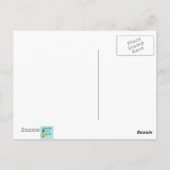 Retro Briefkaart van de Vrouw van de Lezing (Achterkant)