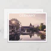 Retro briefkaart van Neurenberg, Duitsland (Voorkant / Achterkant)