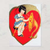 Retro briefkaart voor feestdag (Voorkant)