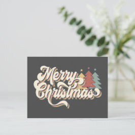 Retro  Briefkaart voor kerstfeestjes