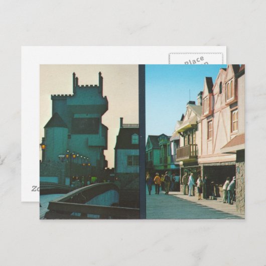 Retro Brigantine Castle Briefkaart (Voorkant / Achterkant)