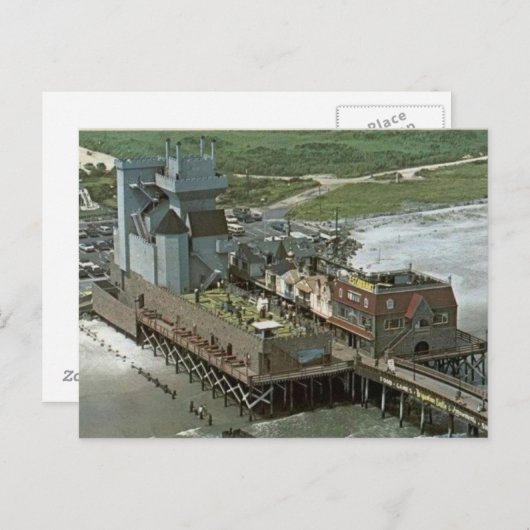 Retro Brigantine Castle Briefkaart 2 (Voorkant / Achterkant)