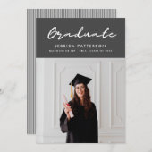 Retro Bright Afstuderen Aankondiging (Voorkant / Achterkant)