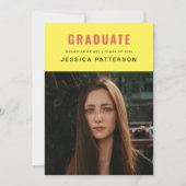 Retro Bright Afstuderen Aankondiging (Voorkant)