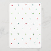 Retro Bright Colors Rainbow kerstfoto Feestdagenkaart (Achterkant)