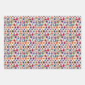 Retro Bright - Herfst, Winter Bright subtiel Abstr Inpakpapier Vel (Voorkant 2)