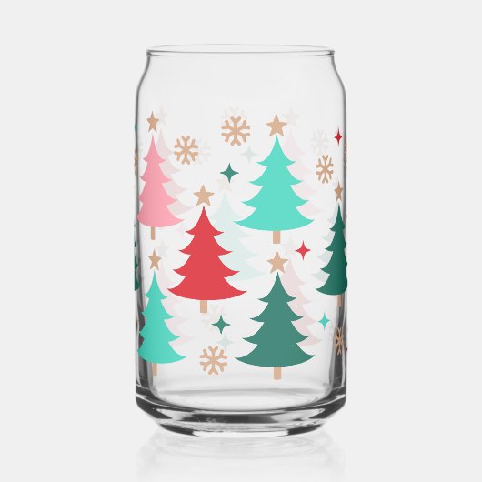 Retro Bright Kerstboom Blikvorm Glas (Achterkant)