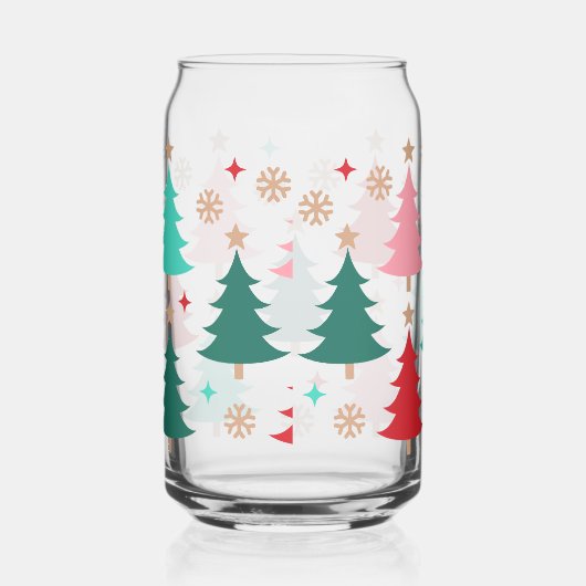 Retro Bright Kerstboom Blikvorm Glas (Rechts)