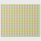 Retro Bright Pastel Geometrisch Op Art Patroon Cadeaupapier (Vlak)