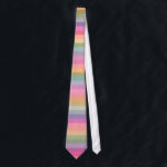 Retro Bright regenboogstrips Stropdas<br><div class="desc">Dit is een stijlvol patroon,  met retro,  heldere regenboogstrepen.</div>