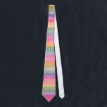 Retro Bright regenboogstrips Stropdas<br><div class="desc">Dit is een stijlvol patroon, met retro, heldere regenboogstrepen.</div>