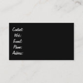 Retro brillen Visitekaartje (Achterkant)