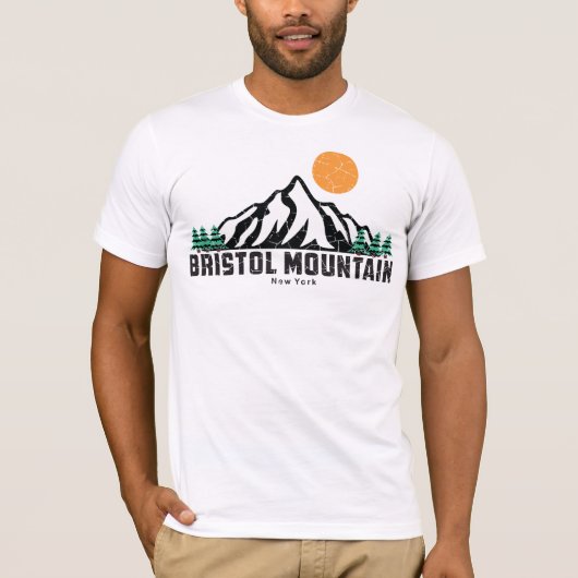 Retro Bristol Mountain Ski T-shirt (Voorkant)