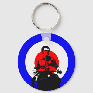 Retro British Mod Scooter Boy Sleutelhanger bagcha