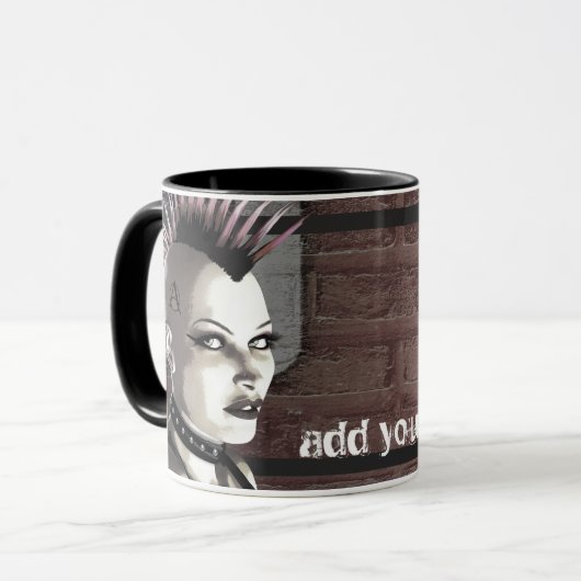 Retro British Punk Personalized Mugs Mok (Voorkant links)
