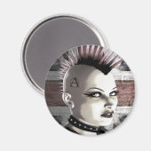 Retro Britse Punk Mode Magneten (Voorkant / Achterkant)