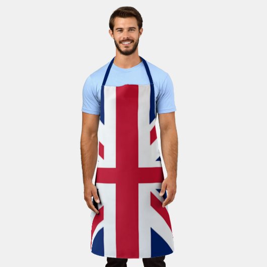 Retro Britse vlag Schort, Verenigd Koninkrijk Uni Schort (Gedragen)