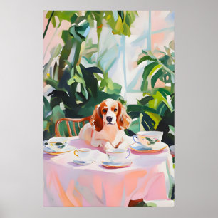 Retro Brittany Spaniel Poster, Brittany Olie Poster