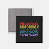 Retro Broadway Music Lover Theatre Musical Theater Magneet (Voorkant / Achterkant)