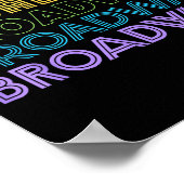 Retro Broadway Music Lover Theatre Musical Theater Poster (Hoek)