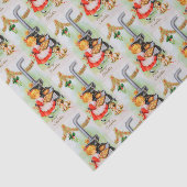 Retro  broekpartij tissuepapier (Detail)